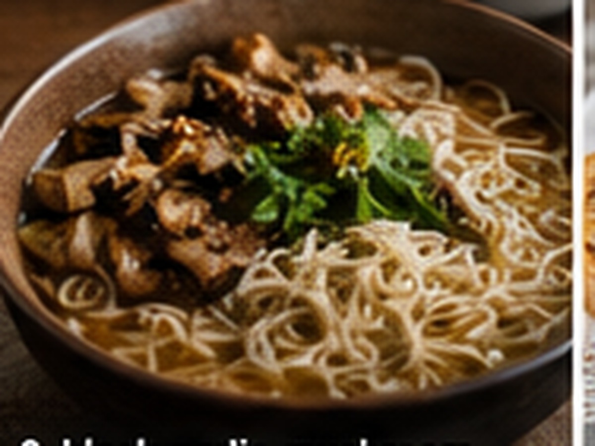 Plant-based Black Garlic Mushroom Ramen Bowl made with Spiralz fermented foods.